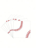 assiettes papier motif baseball blanc rouge fourchettes gobelets set festifs anniversaire mariage noël toutes