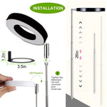 lampe led croissance plante noir gris moderne réglable usb intelligent