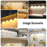 lampe led rechargeable sensor motion 20 30 40 50cm blanc moderne auto USB