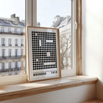 affiches noir blanc graphiques abstraites modernes minimalistes géométriques encre imperméable toile sans cadre