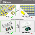 plaque led moderne 10w 20w 30w 50w 100w 150w smd5054 pcb alu chroméextérieur blanc