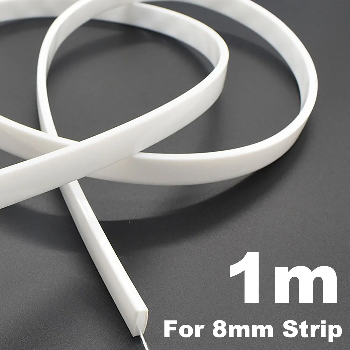 tube flexible blanc translucide moderne led étanche ip67 12mm ws2812 adaptable longueur