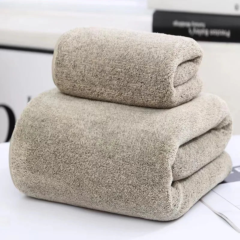 serviettes rayées bambou séchage rapide douces absorbantes gris clair moderne ensemble bain pliées