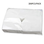serviettes jetables visage spa massage blanc texture douce opaques ergonomiques relaxation voyage fixations