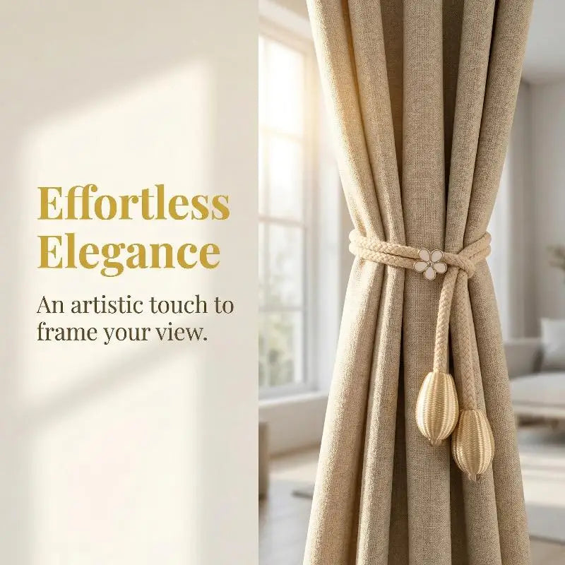 rubans fenêtres élégants moderne tissé fleuri beige gris blanc sans perçage clous
