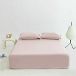 drap housse frais été lit adulte 360 élastique anti dérapage couleurs pastel moderne fixations