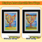 cadres photo bois enfant dessins animaux arbres fleurs naïfs protégés transparents