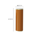 support décoratif moderne marbre doré bleu orange marron beige rayures verticales hauteur 60cm 80cm