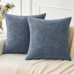 housse coussin carré vert olive texture lin moderne zip invisible canapé décoration maison