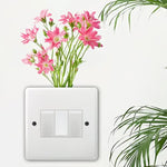 interrupteur mural adhésif fleurs artificielles moderne décoration maison blanc opacité auto adhésif amovible imperméable