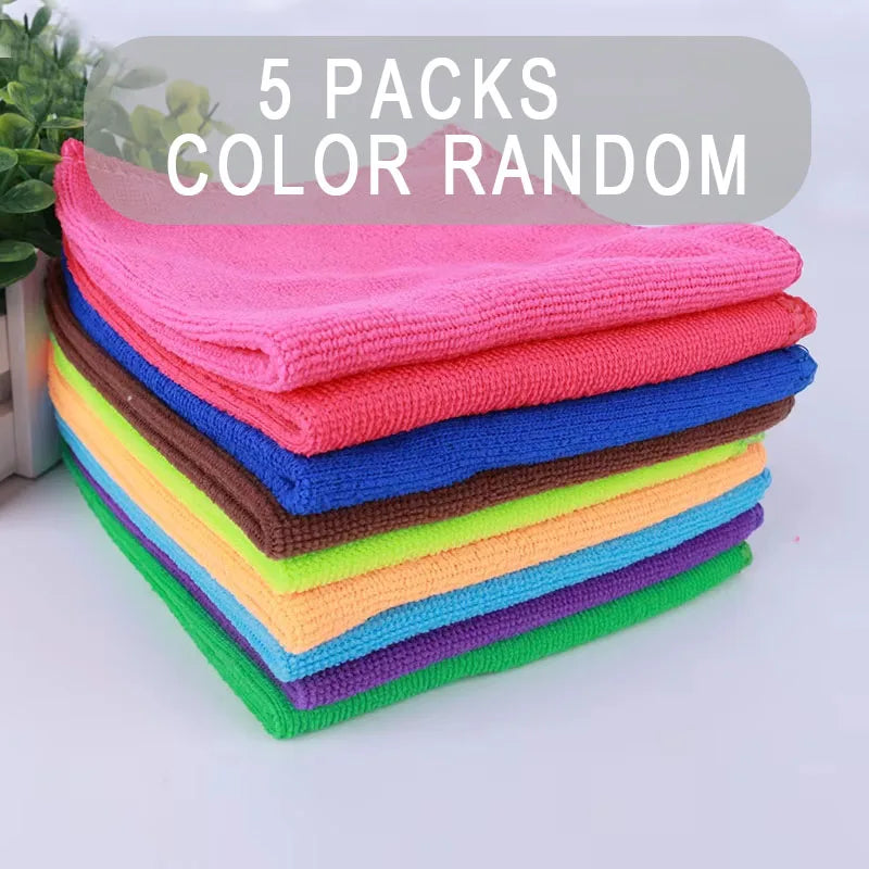 torchons microfibre couleurs mixtes rayures horizontales absorbants réutilisables nettoyage moderne utilitaire 30x30cm
