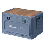 boîte rangement camping blanc bois pratique moderne empilable poignées grande capacité servant