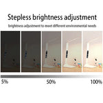 lampe table led blanc moderne minimaliste base pivotante affichage numerique bouton tactile usb charge