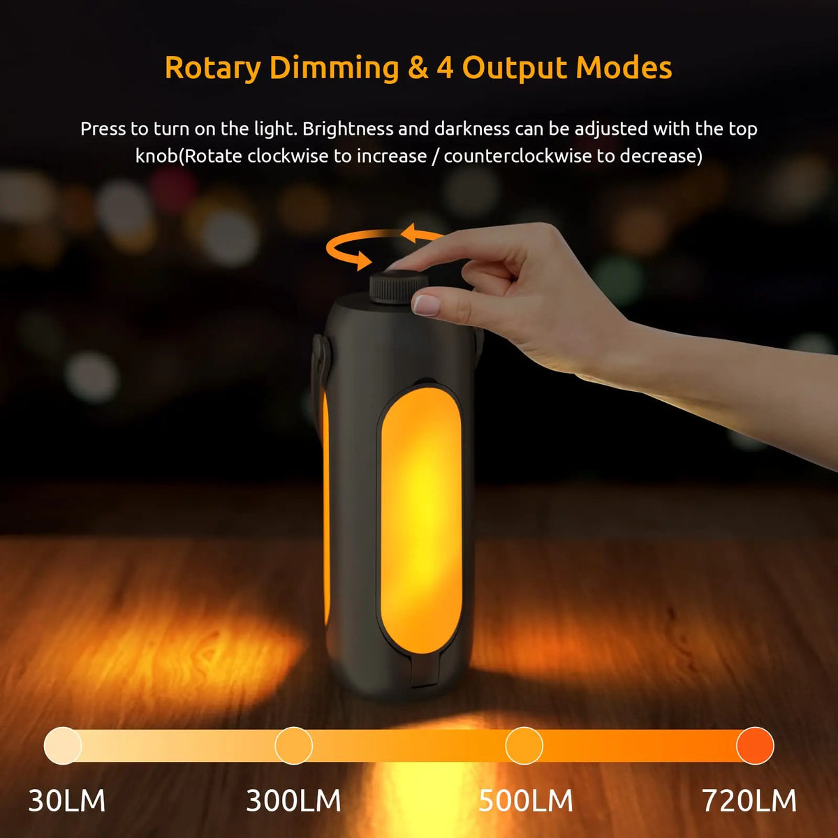 lampe camping rechargeable led blanc noir annuaire suspension camping fishing travel interrupteur usb
