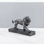 statue lion noir moderne minimaliste aspect vieilli décoration erotique ambiance