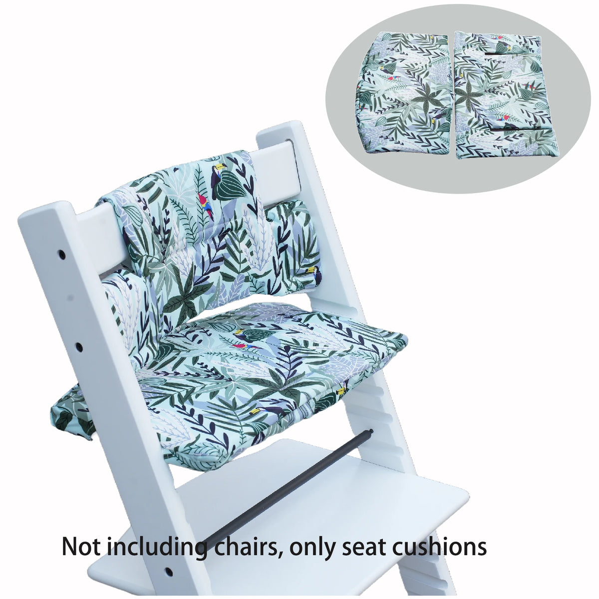 coussin imperméable coton polyester chaise enfant blanc noir moderne plateau repose pieds