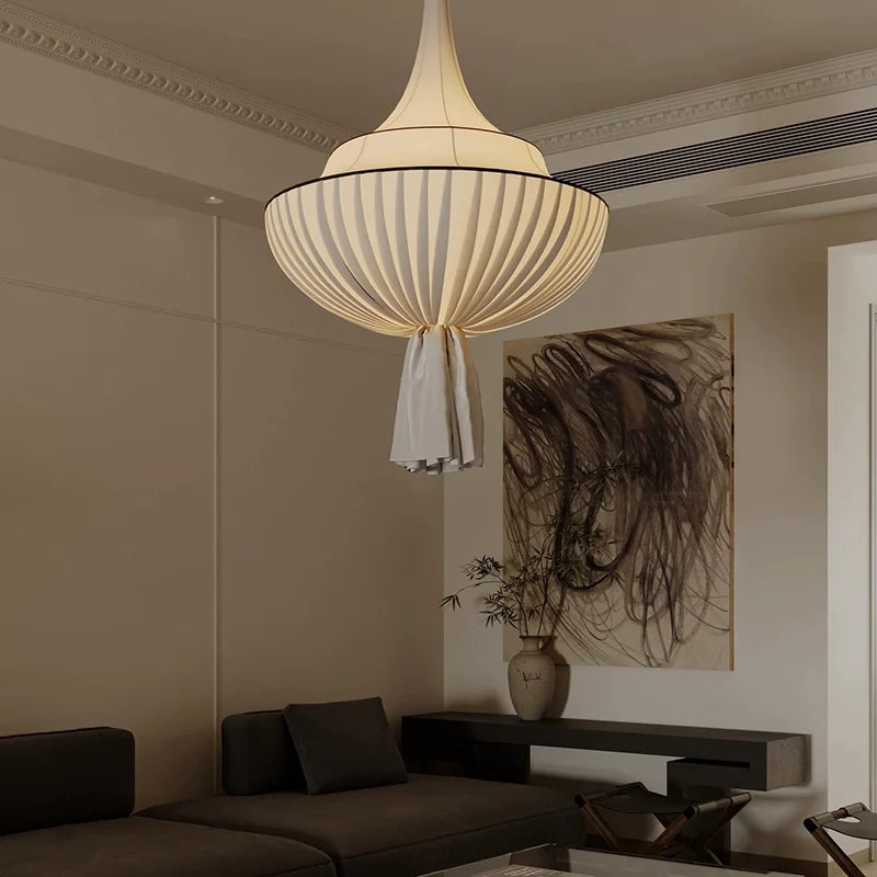 suspension lumineuse moderne blanc rayures horizontales opacité 249 2000 lumens e27 90 260v