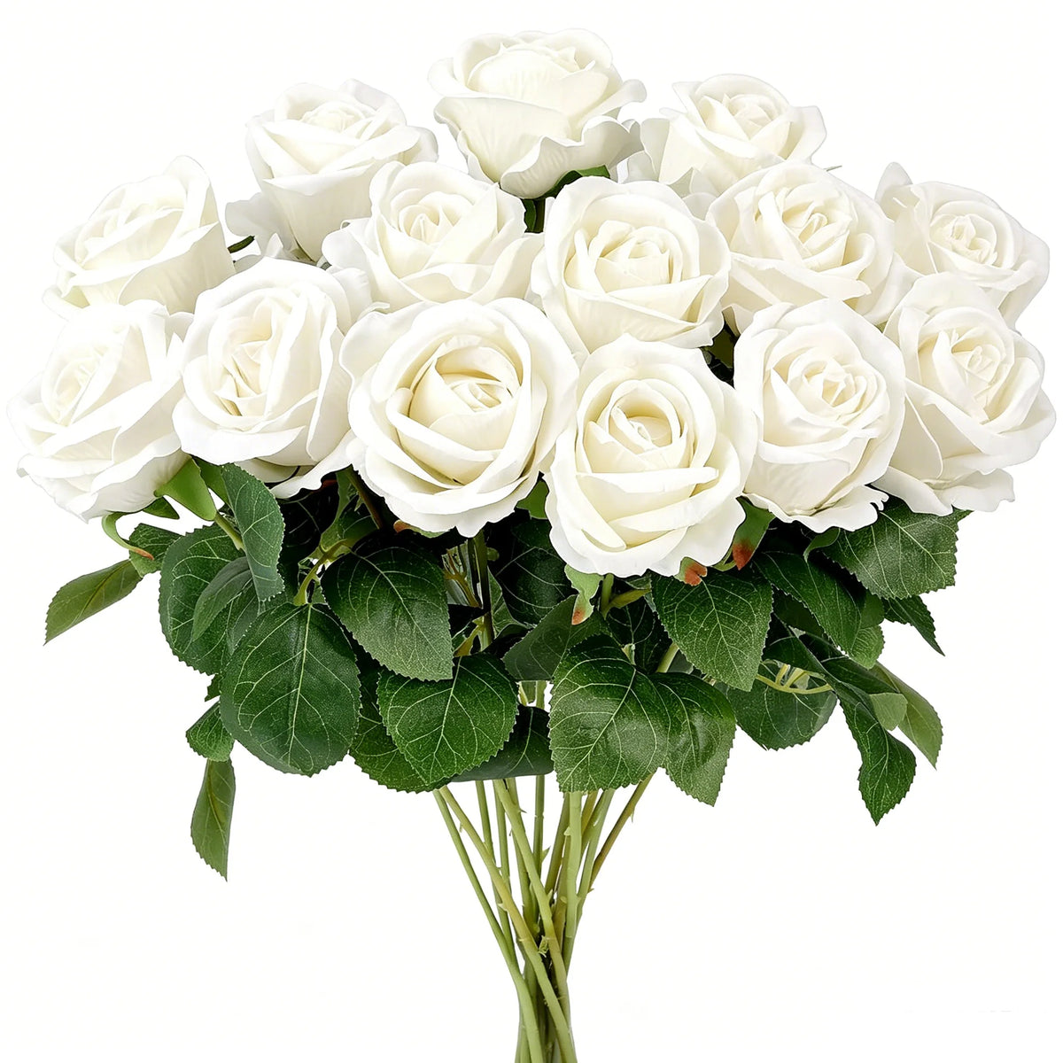 bouquet roses artificielles soie blanc mariage décoration intérieure élégante anniversaire baby shower