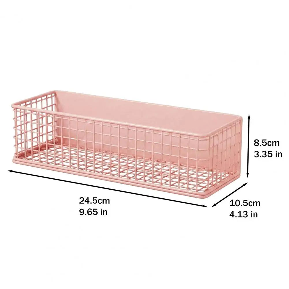 panier métallique adhésif rose pâle gris jaune maille fine moderne rangement réfrigérateur salon bouteilles