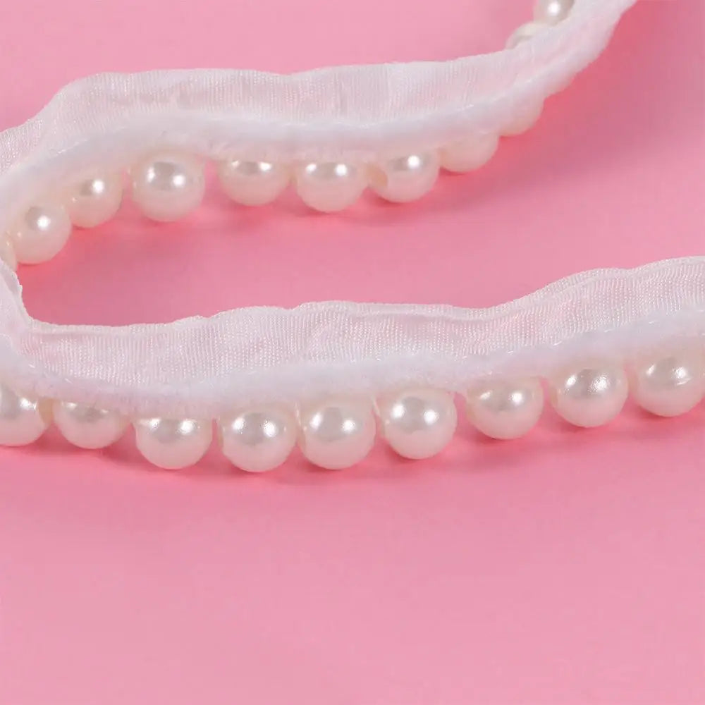 ruban décoratif blanches nylon coton blanc opalescent artisanat applique coiffure accessoire couture