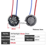circuit intégré led 3w 5w 10w vert bleu noir 17mm 20mm 22mm 1mode 5modes