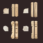 applique murale bois massif sculptée fleurs classique baroque décoration maison beige clair