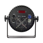 projecteur led noir 24 leds dmx professionnel boutons controle connecteurs ventilateur scène disco