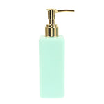 distributeur savon liquide bouteille rechargeable pompe contemporain rose clair vert pastel noir blanc mat