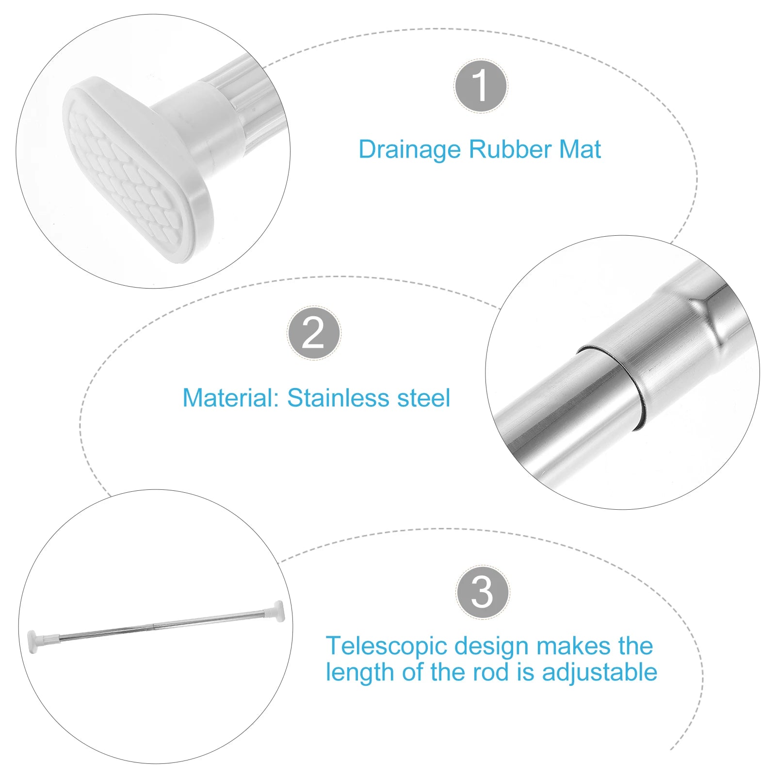 Tringle extensible réglable pour différentes largeurs