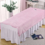 couvre lit table massage velours doux blanc rose marron violet moderne 80x200cm 120x200cm