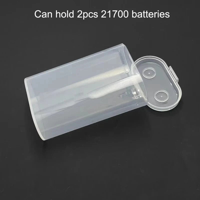 boîtes rangement piles rechargeables transparentes clips protection pratique fonctionnelle