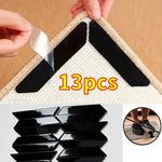 protections anti dérapantes tapis adhésives sans résidus noir crème utilitaires décoratives pack 13 pièces