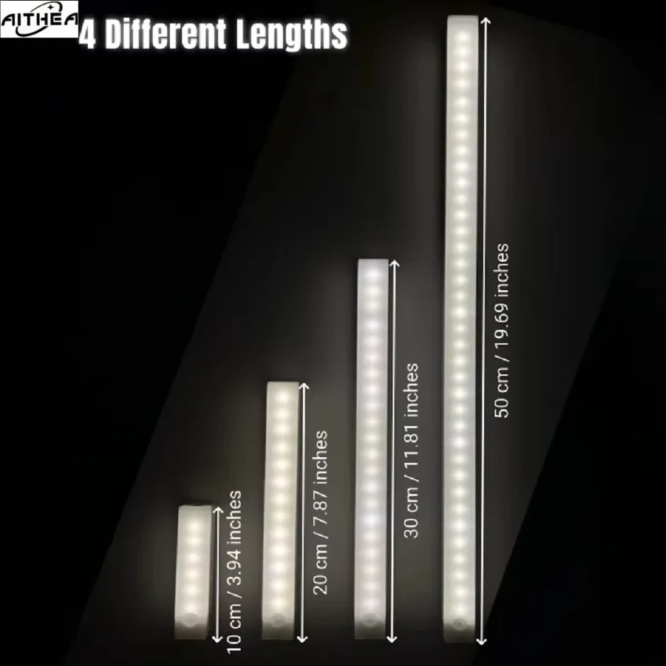 lampe led détecteur mouvement rechargeable usb blancs veilleuse rectangle moderne minimaliste adhésif