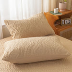 taies d'oreiller quiltées imperméables polyester blanc gris rose clair vert moderne 48x74cm