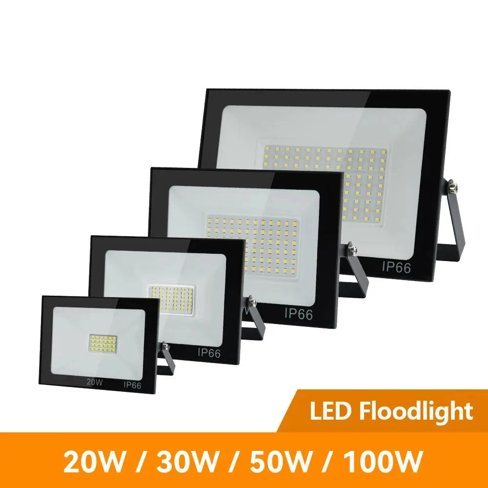 projecteur led noir moderne ip65 mural 10w 20w 30w 50w 100wextérieur aluminium