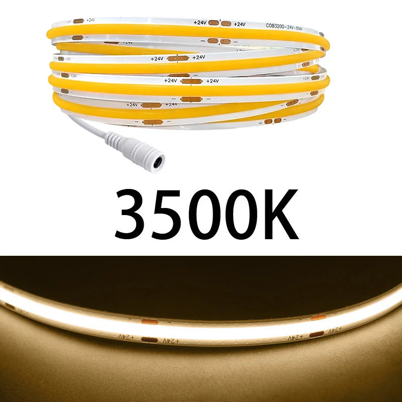 Ruban led flexible blanc adhésif moderne 24v 480 leds 50000 heures