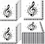 serviettes papier notes musicales fête anniversaire mariage décoration enfant simple moderne