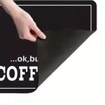 tapis protection machine anti goutte cuisine moderne rectangulaire absorption eau noir bleu