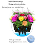 panier suspendu tissé moderne crochets métalliques drainage fleur pot intérieur extérieur