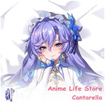 coussin anime wuthering waves dakimakura double face polyester peacheskin blanc bleu violet rose