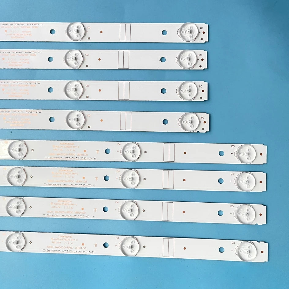 bandes lumineuses led blanc modernes 43cm puissance 3w aluminium certifiées ccc