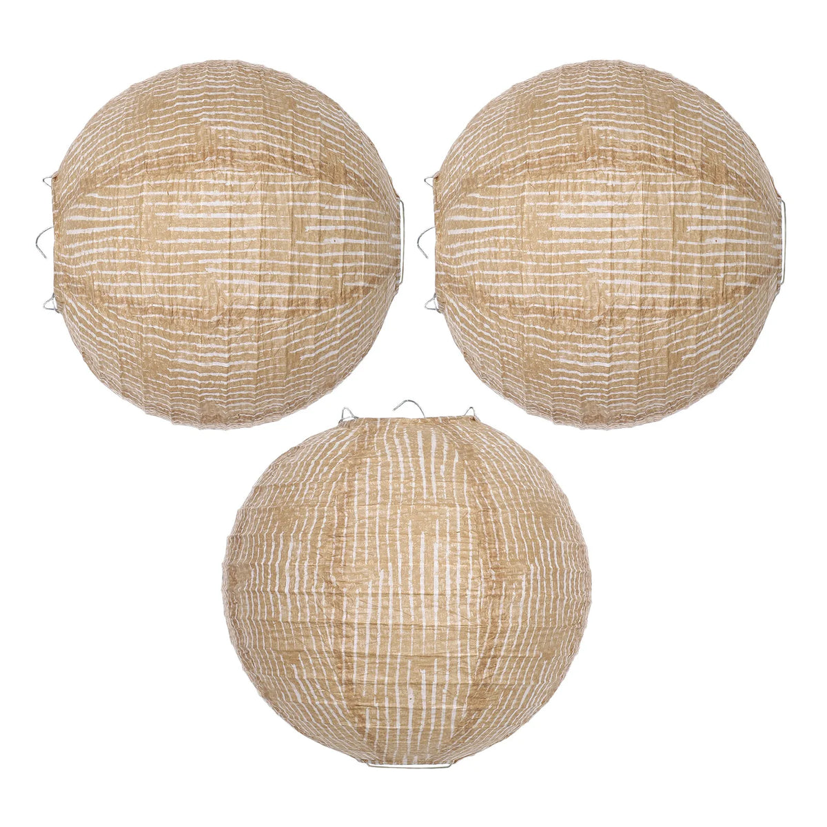 boules décoratives moderne rayures blanches fixation opaques minimaliste chambre patio fête mariage
