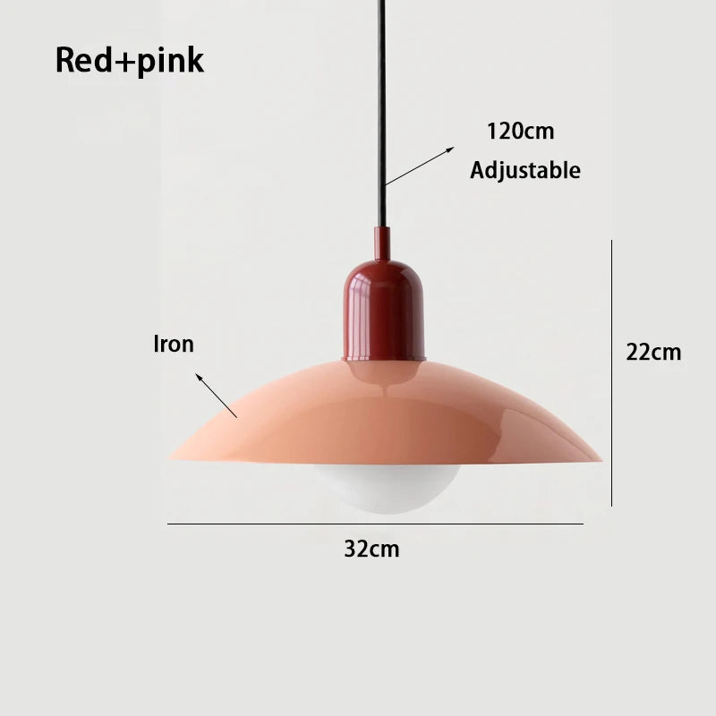 luminaire moderne suspension blanc vert rose rouge mat opaque câble noir chambre restaurantétude