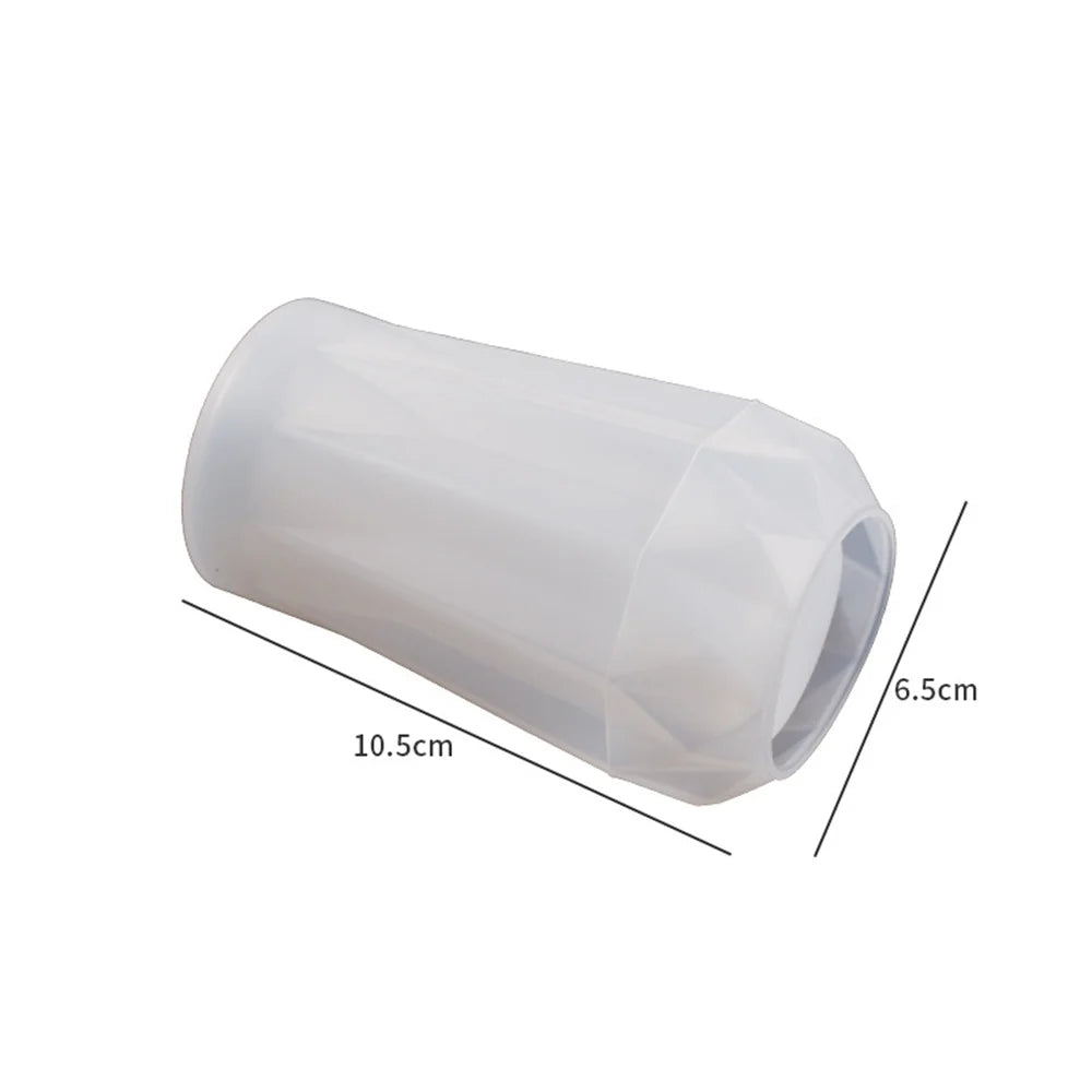 moule silicone géométrique moderne vase blanc minimaliste 100ml 250ml 500ml 50ml