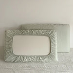 taies d'oreiller coton vert clair rayures horizontales moderne 48x74cm 40x60cm 30x50cm respectueux environnement non