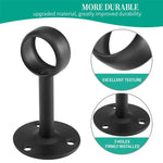 support rideau noir moderne vis fixations rideau fenêtre tringle 1/4 pouces