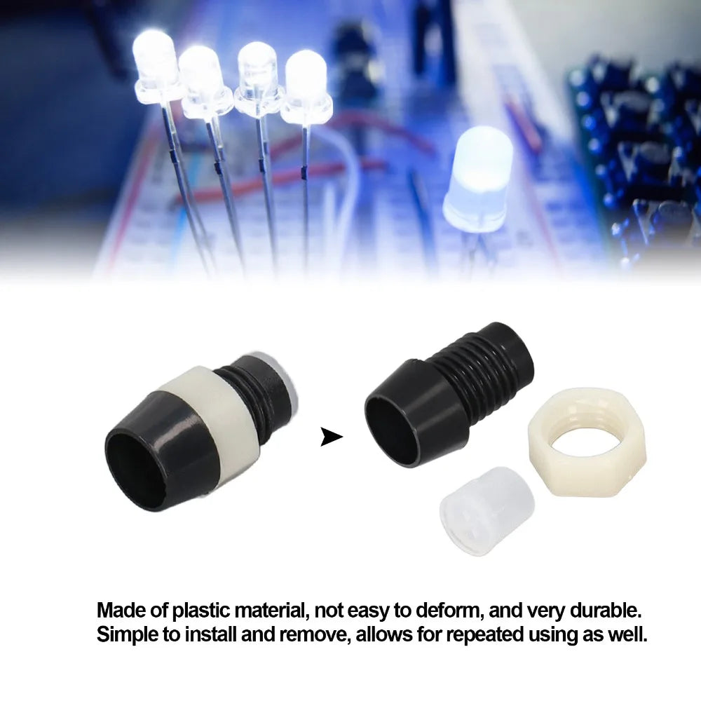 connecteurs câble noir blanc moderne diy électronique fixations bouchons écrous