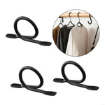 anneaux suspension noirs modernes matériau métal 12 vis