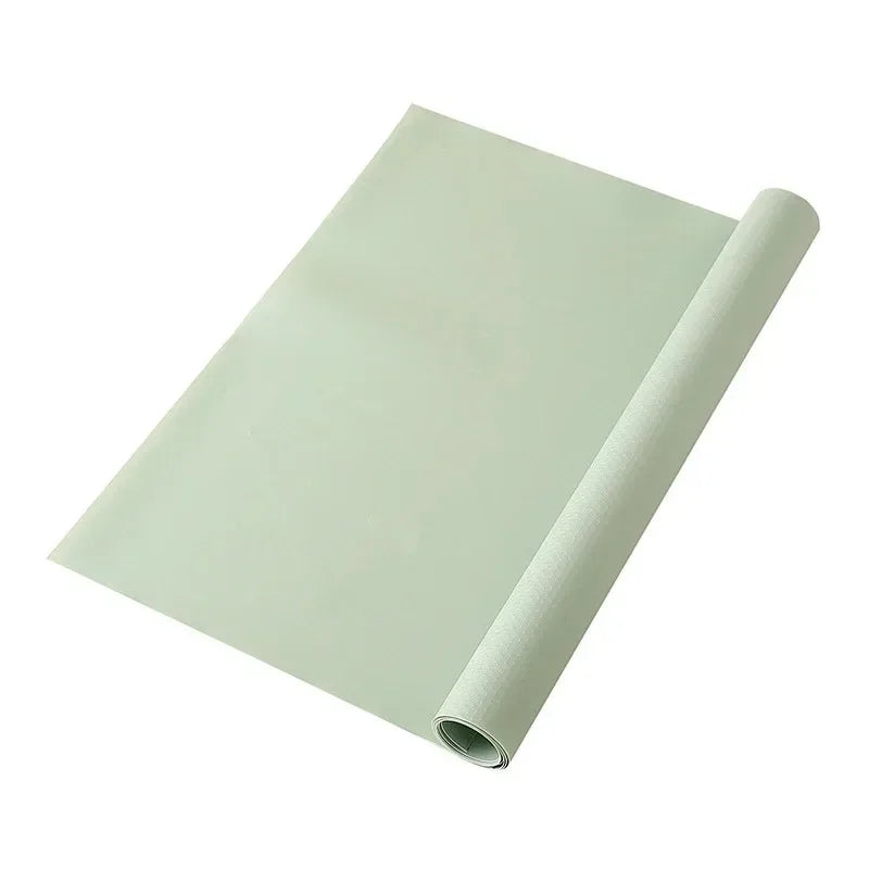 papier peint moderne adhésif vert clair points blancs gris clair