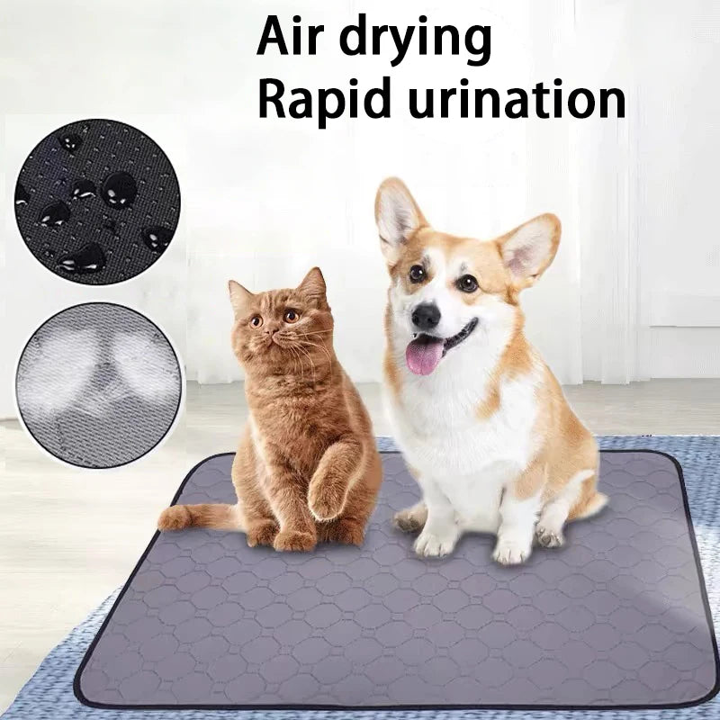 tapis absorbant chiens chats gris hexagones moderne non slip facile laver